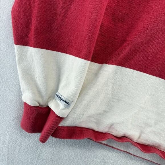 Vintage Oneonta State Rugby Shirt mens Small Red White Hooded Thick Heavy Cotton - Picture 2 of 11
